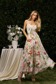 Zoey Sleeveless Printing Maxi Dress